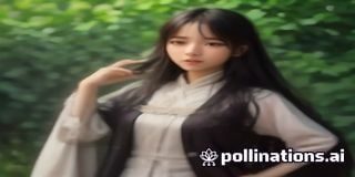 身穿改良旗袍的性感美女站在竹林前，东方面孔与中式服饰相得益彰，展现新中式美学的内敛魅力